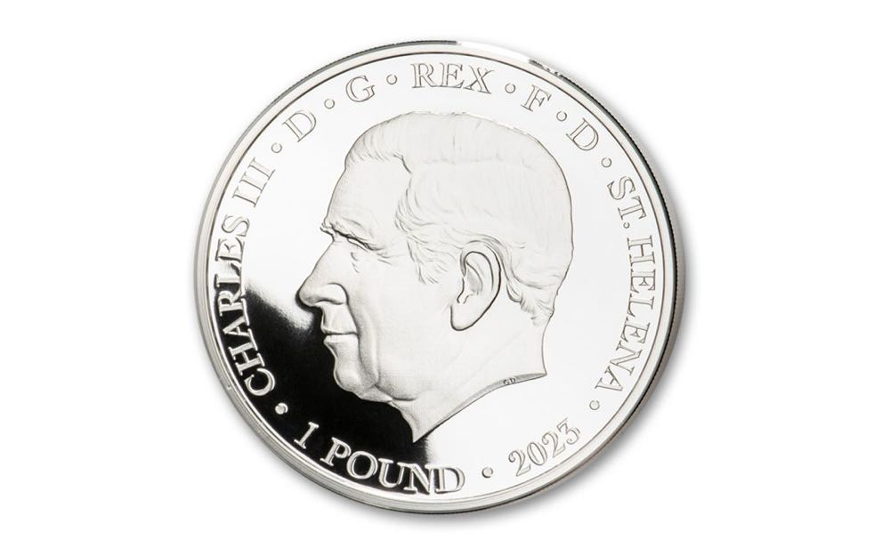 2023 Saint Helena £1 1-oz Silver Boston Tea Party Proof  coin collectible - Main Image 2