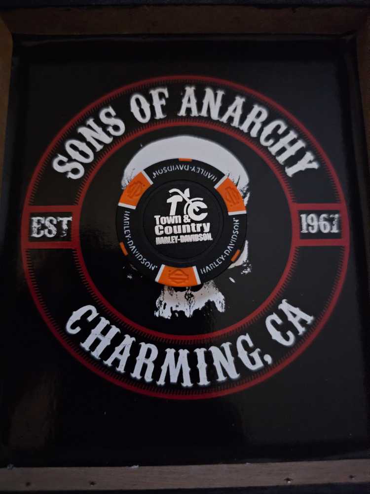 Cement City, Michigan Harley Davisdon Poker Chip  coin collectible - Main Image 2