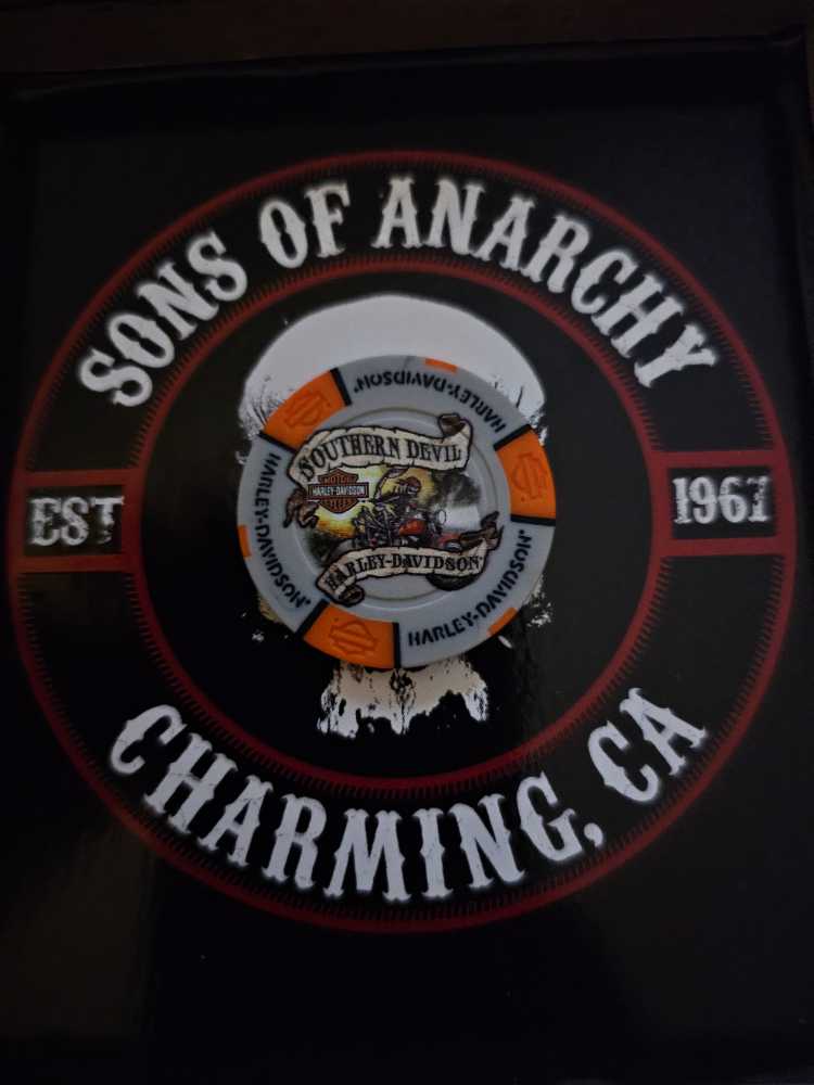 Cartersville, Georgia Souther Devil Harley Davisdon Poker Chip  coin collectible - Main Image 2