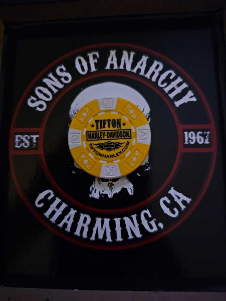 Tifton, Georgia Harley Davisdon Poker Chip  coin collectible - Main Image 2