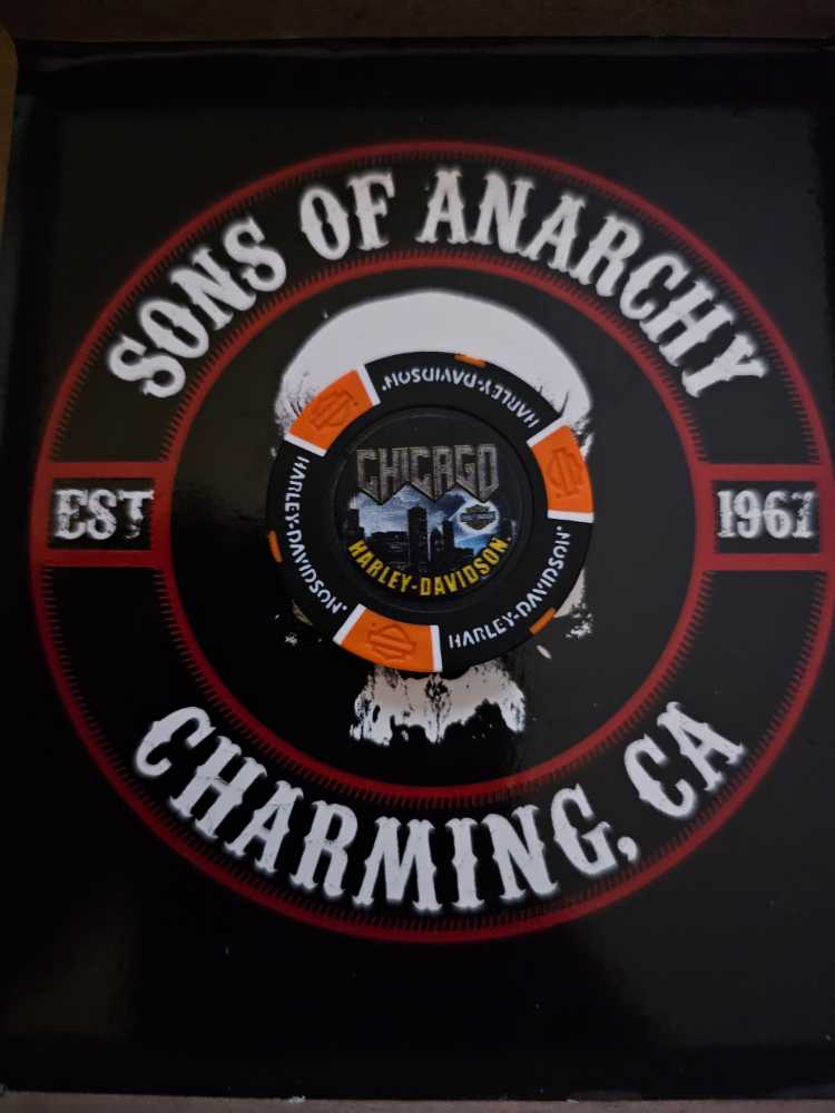 Chicago, Illinois Harley Davisdon Poker Chip  coin collectible - Main Image 2