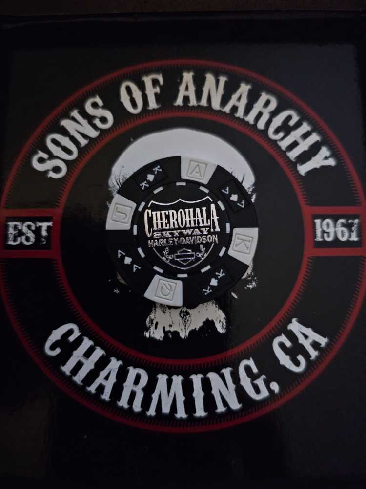 Tellico Plains, Tennessee Cherohala Skyway Harley Davisdon Poker Chip  coin collectible - Main Image 2