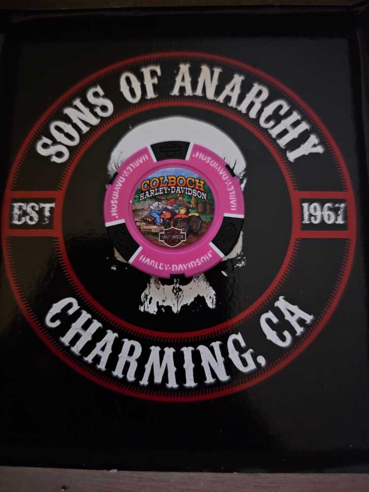 Morristown, Tennessee Colboch Harley Davisdon Poker Chip  coin collectible - Main Image 2