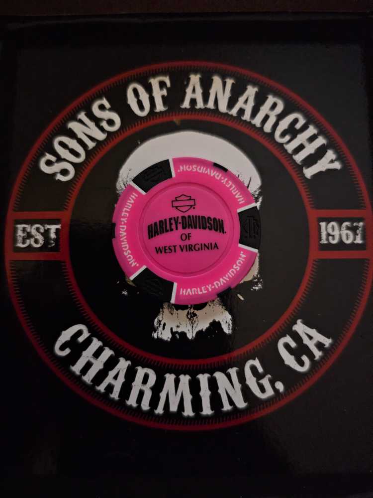 South Charleston, West Virginia Harley Davisdon Poker Chip  coin collectible - Main Image 2