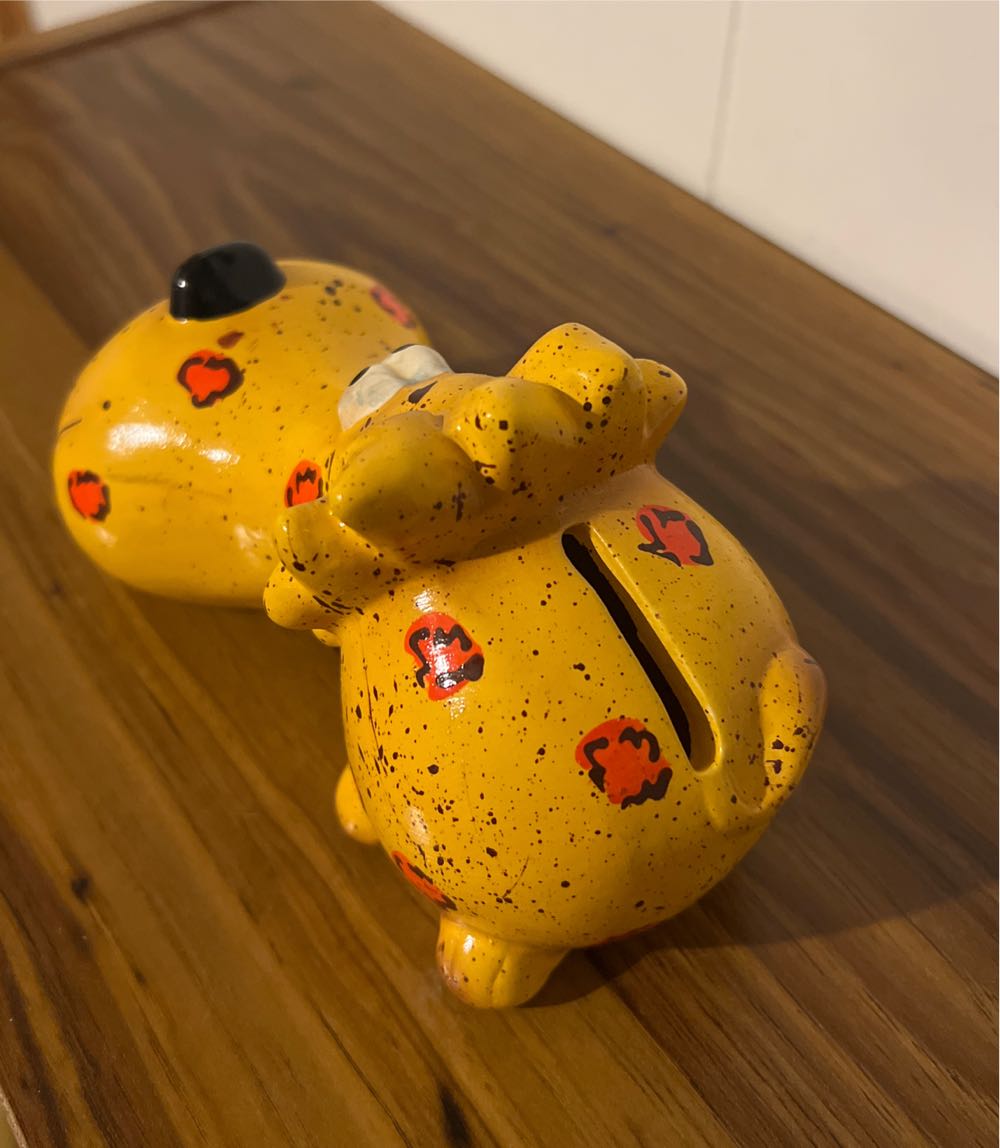 Vintage Mid Century Ceramic Colourful Stylized Lion Coin Money Piggy Bank  coin collectible - Main Image 2