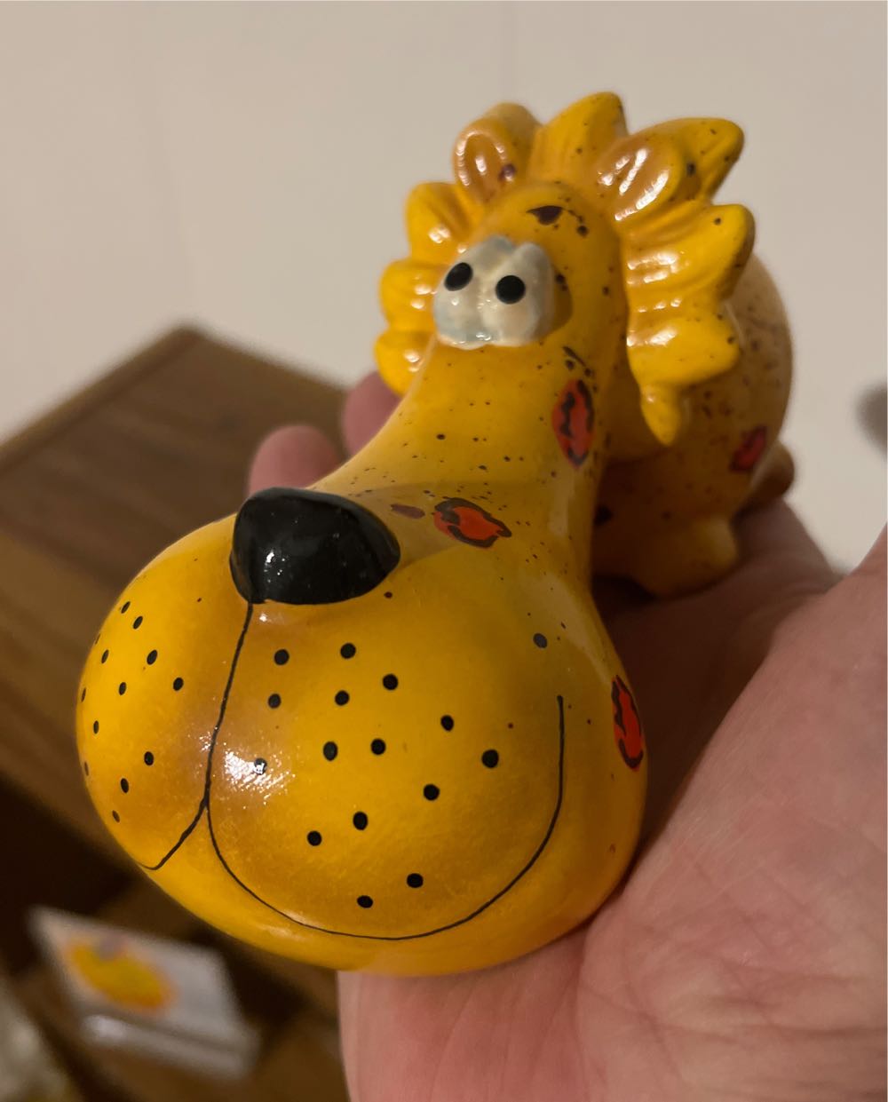 Vintage Mid Century Ceramic Colourful Stylized Lion Coin Money Piggy Bank  coin collectible - Main Image 4