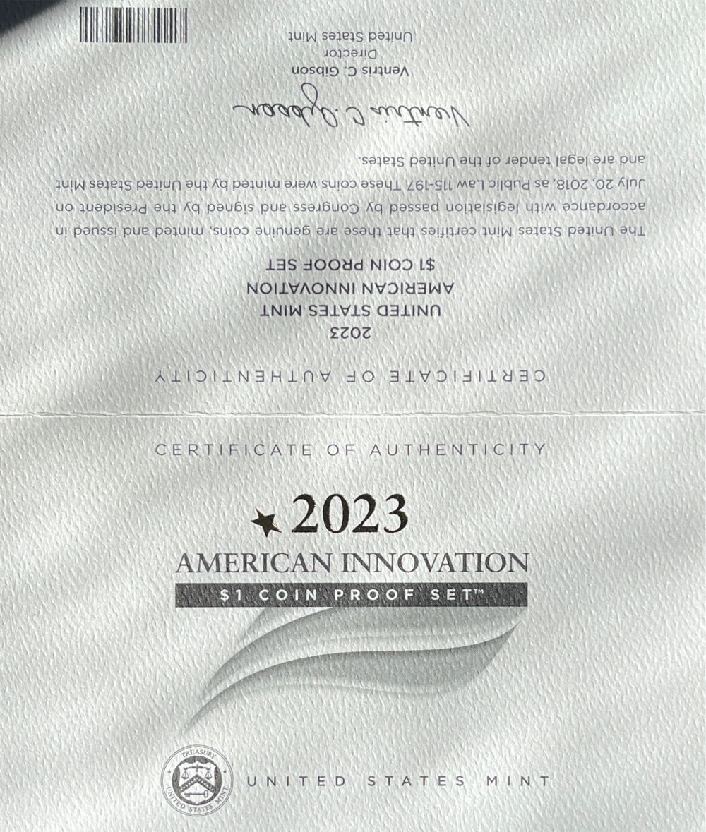 U.S. Mint American Innovation Proof Set 2023  coin collectible - Main Image 3
