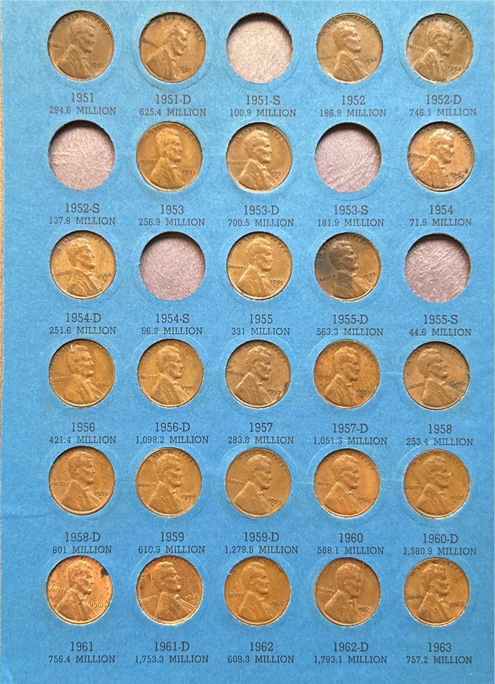 Lincoln Cents 1941-1974   coin collectible - Main Image 3