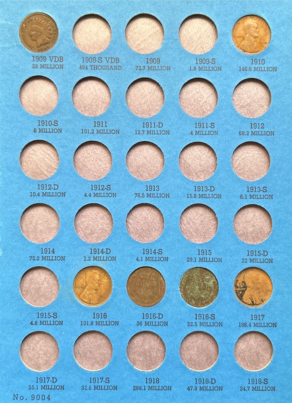 Lincoln Cents 1909 - 1940  coin collectible - Main Image 2