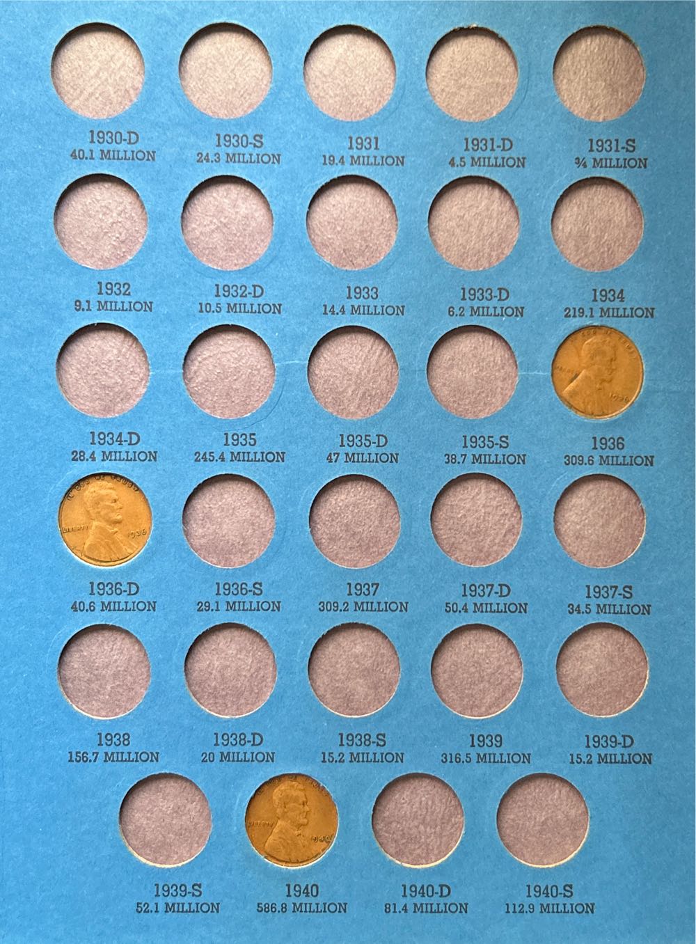 Lincoln Cents 1909 - 1940  coin collectible - Main Image 4