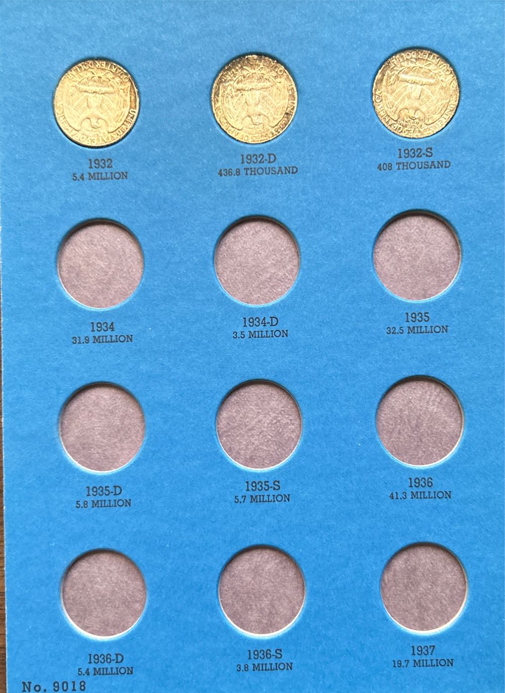 Washington Quarters 1932 - 1945  coin collectible - Main Image 2