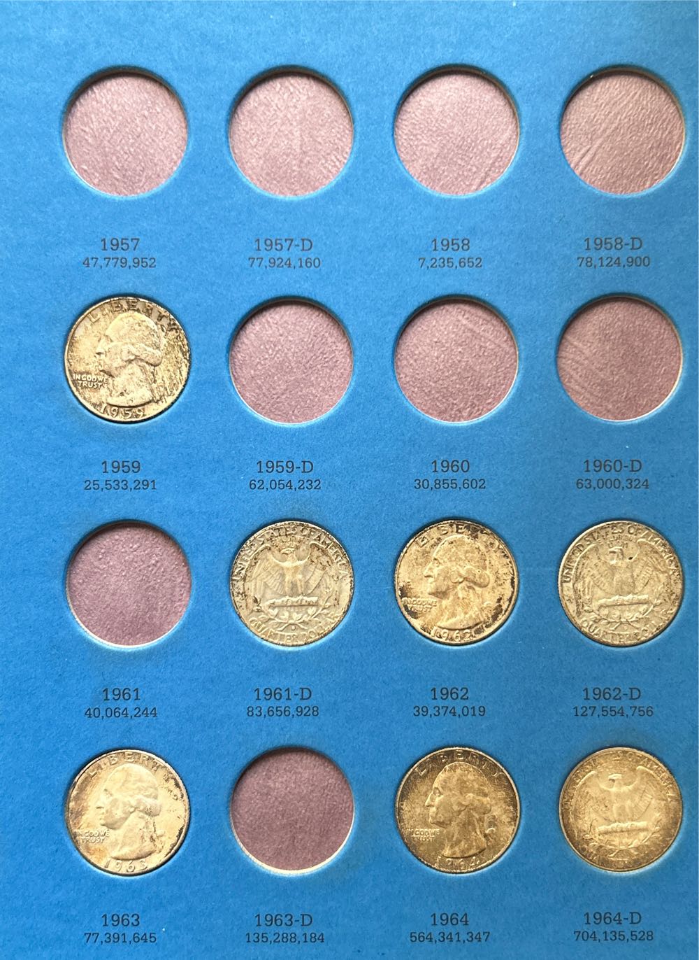 Washington Quarters 1946 - 1964  coin collectible - Main Image 4