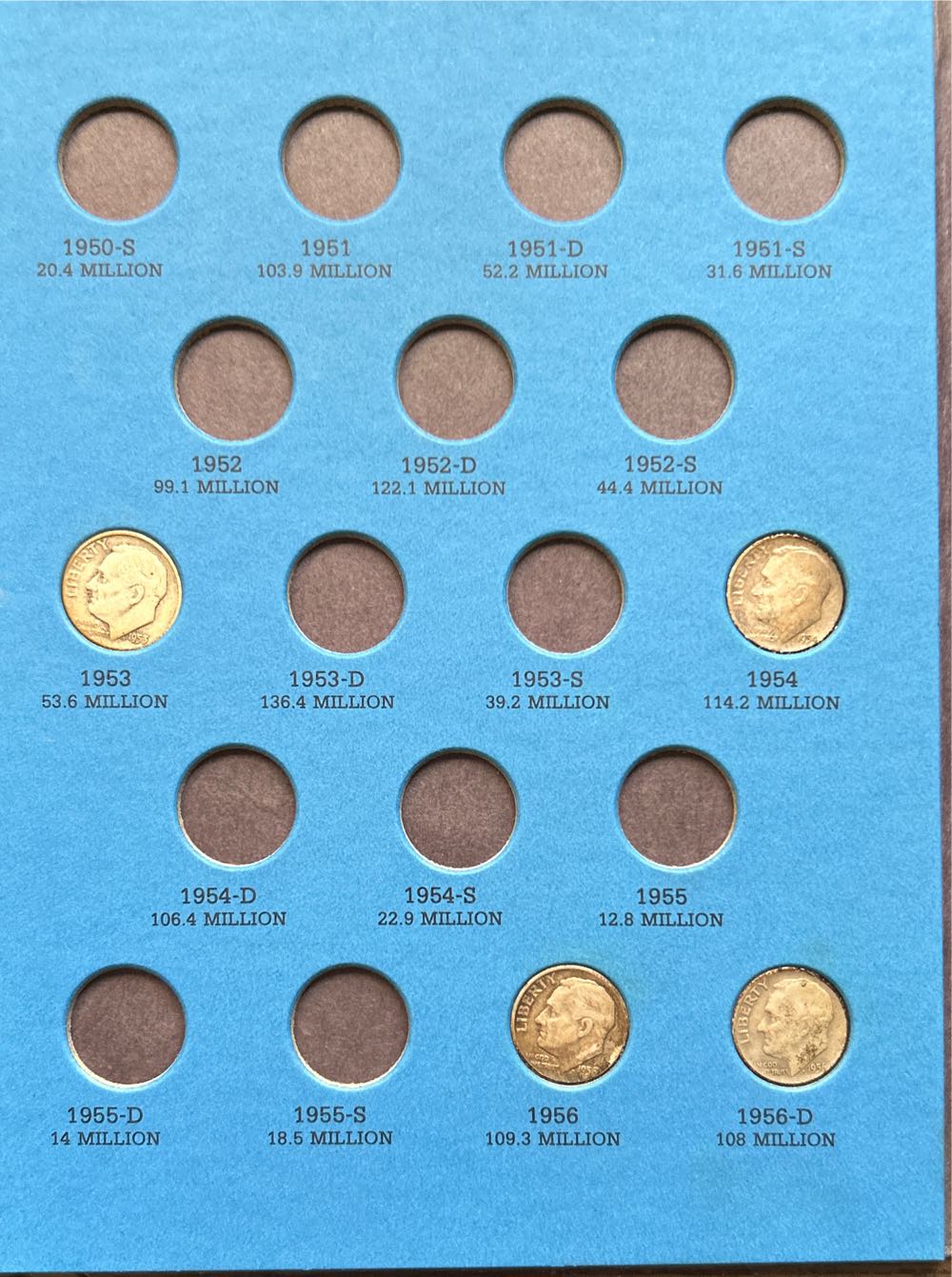 Roosevelt Dimes 1946 - 1964  coin collectible - Main Image 3