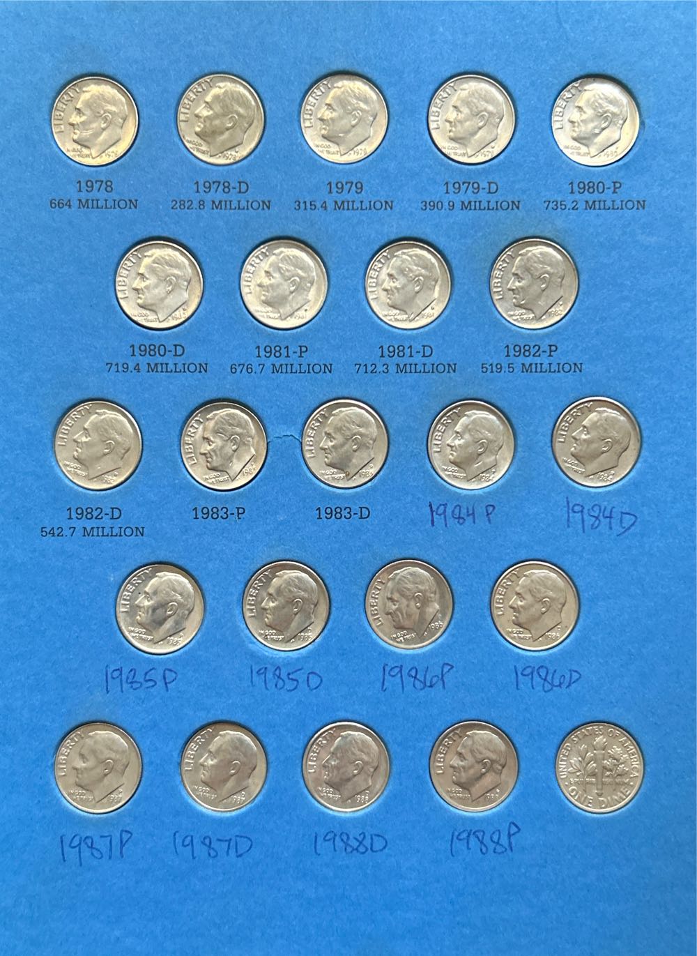 Roosevelt Dimes 1964 -   coin collectible - Main Image 3