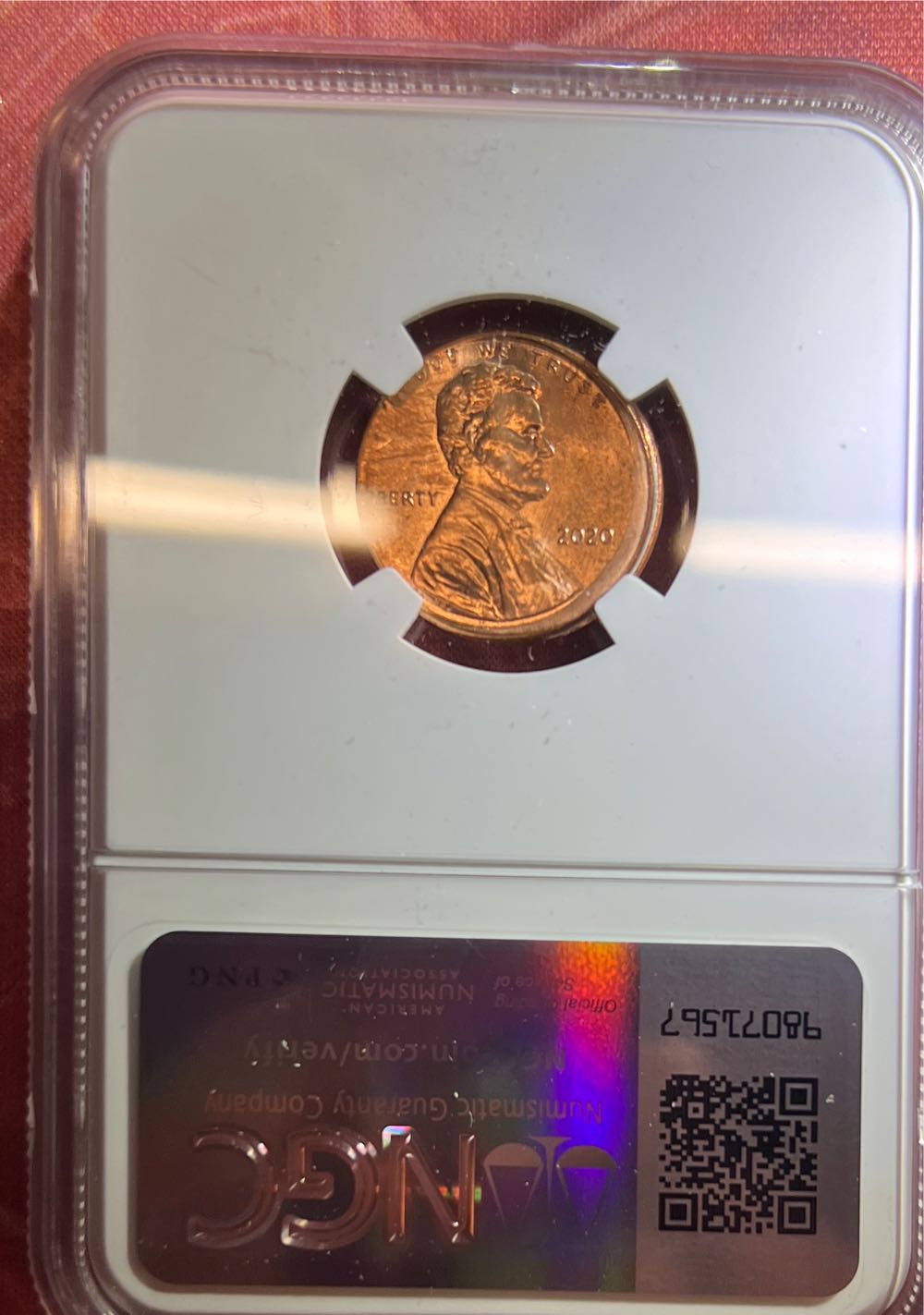 Lincoln Shield - 2020 Mint Error Struck Off Center Northeast Error Collection NGC  coin collectible - Main Image 2