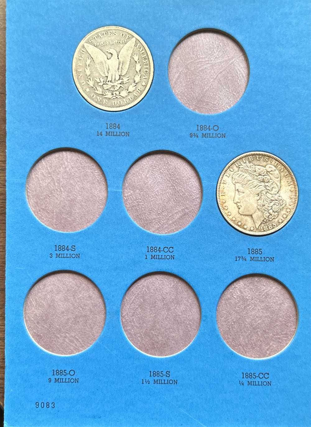 Morgan Dollars 1884 - 1890  coin collectible - Main Image 2