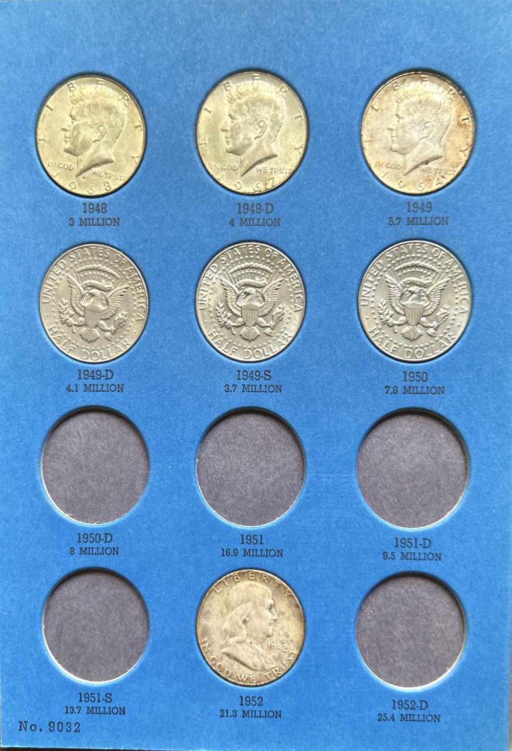 Benjamin Franklin Half Dollar 1948 - 1963 coin collectible - Main Image 2