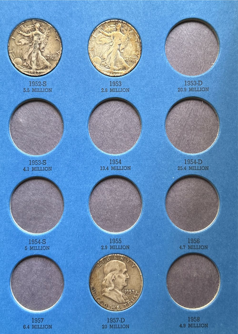 Benjamin Franklin Half Dollar 1948 - 1963 coin collectible - Main Image 3