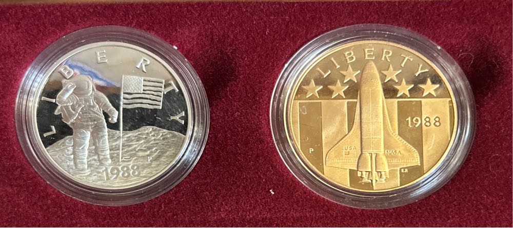 1988 America In Space  coin collectible - Main Image 2