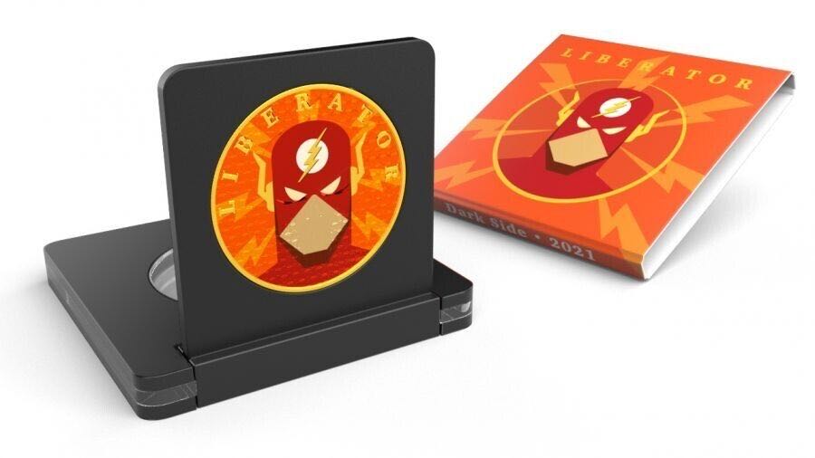 Dark Side 1 Oz Silver Coin 2021 Liberator Skull One Soul Superheroes - The Flash  coin collectible - Main Image 3