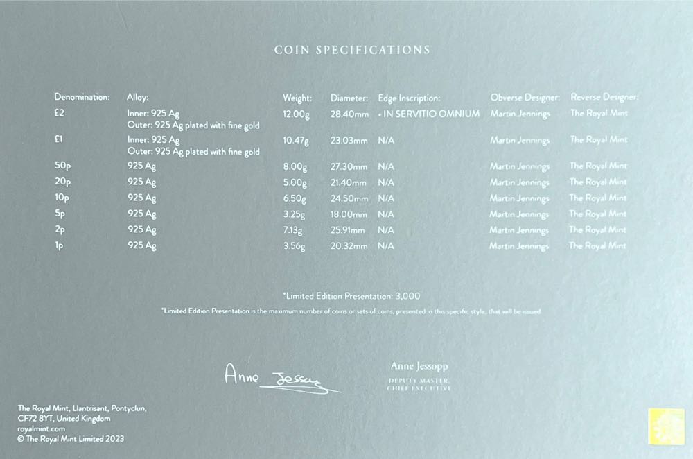 2023 Silver Proof Definitive Coin Set  coin collectible [Barcode 5026177639671] - Main Image 3