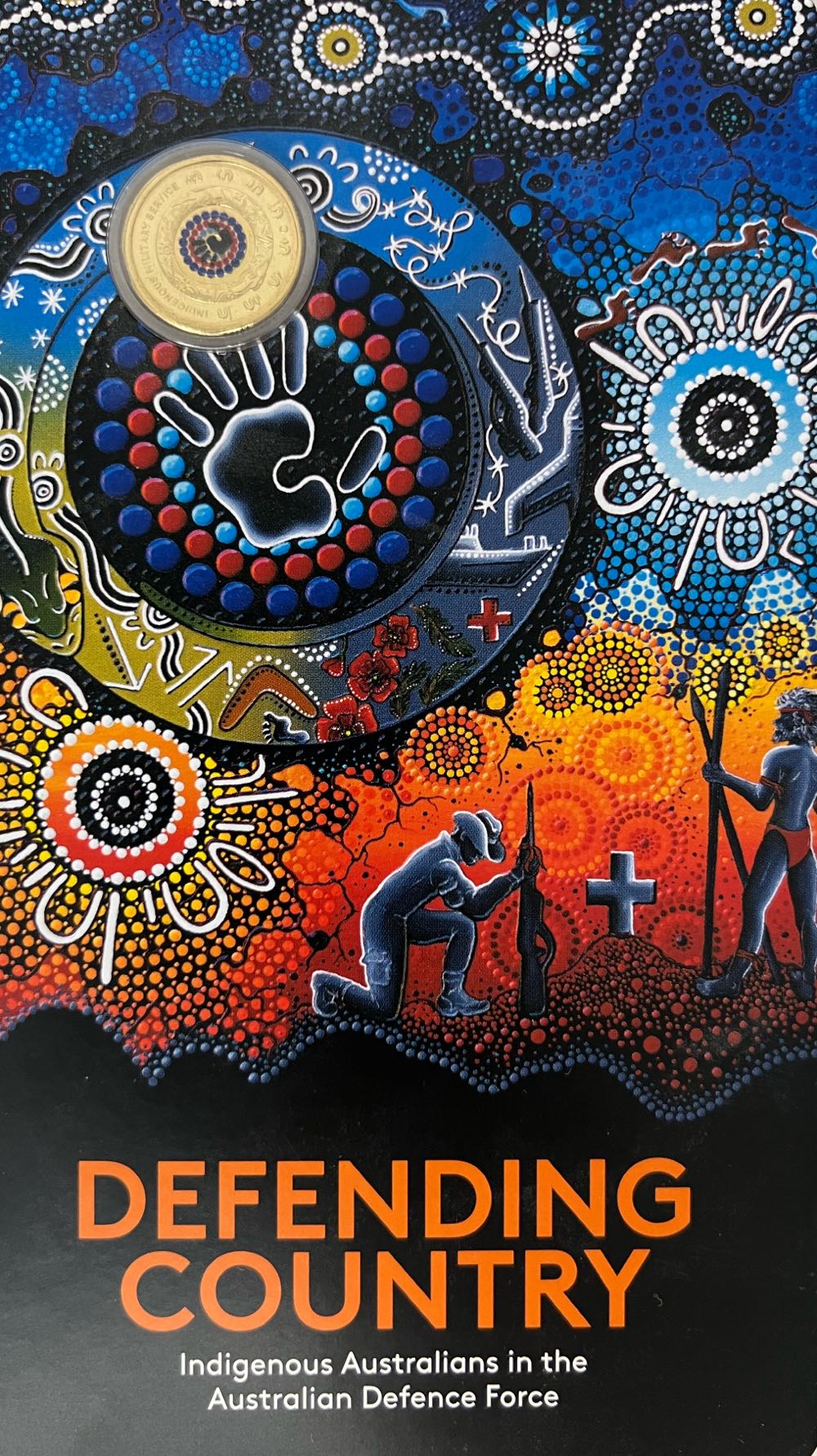 $2 (2021) Coloured “Defending Country”  coin collectible [Barcode 9314688105867] - Main Image 3