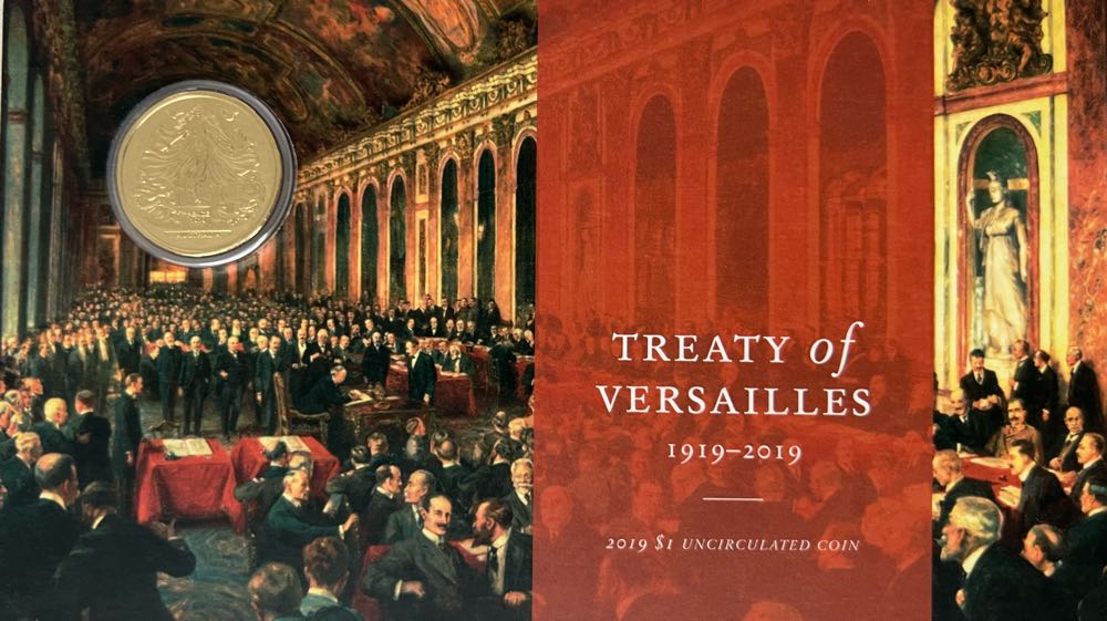 Treaty of Versailles  coin collectible [Barcode 9314688101432] - Main Image 3