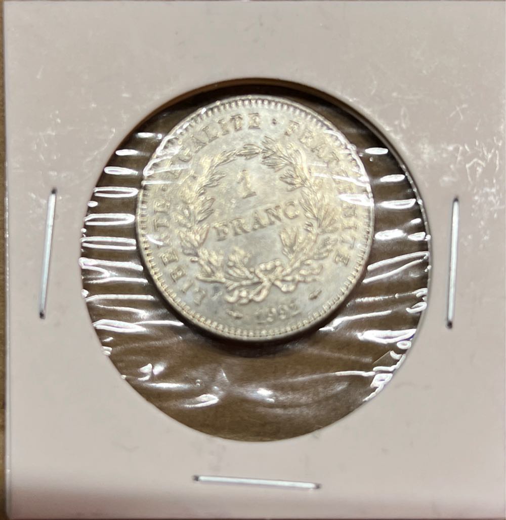 France 1 Franc - 1992  coin collectible - Main Image 2