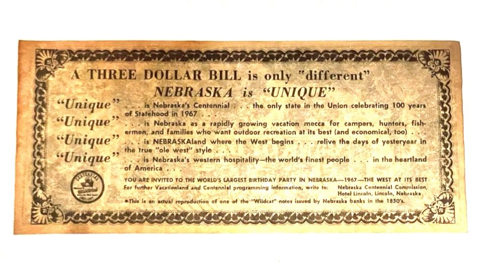 Bank Of Desoto $3 Replica  coin collectible - Main Image 2