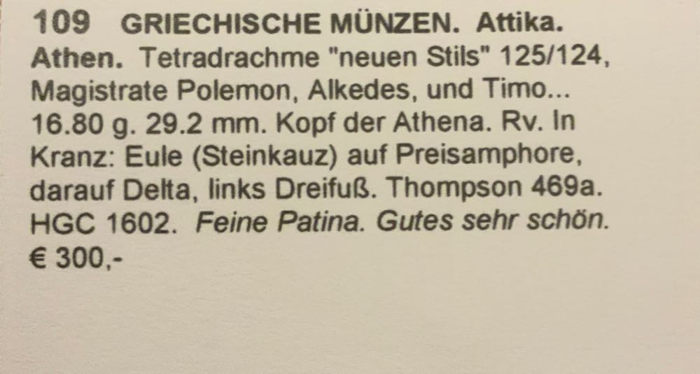 Tetradrachme 125/124 v. Chr.  coin collectible - Main Image 3