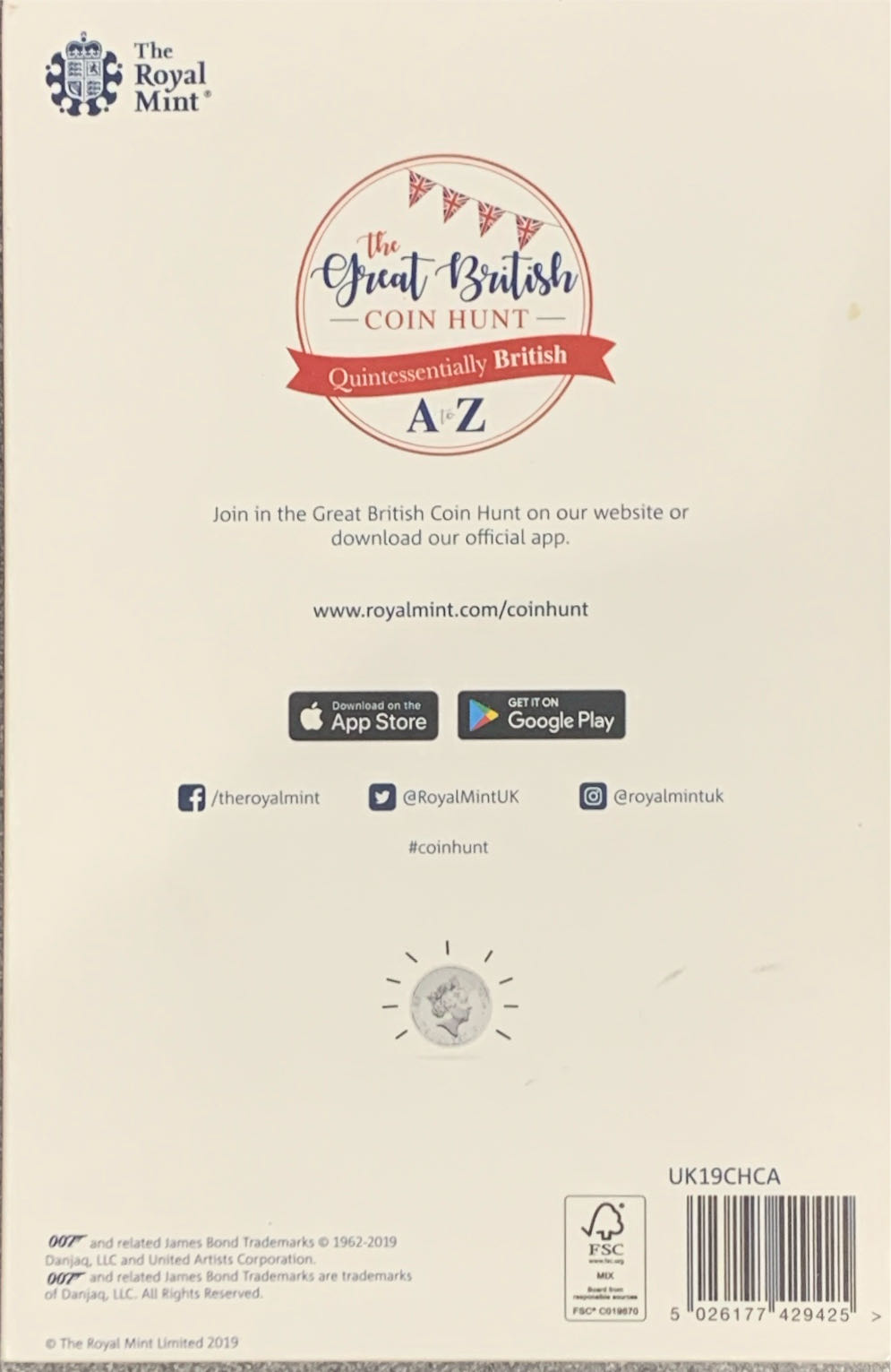 A-Z Coin Hunt Full Set Of 26 Uncirculated 10p  coin collectible [Barcode 5026177429425] - Main Image 2