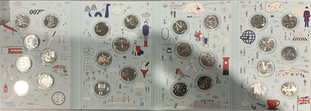 A-Z Coin Hunt Full Set Of 26 Uncirculated 10p  coin collectible [Barcode 5026177429425] - Main Image 3