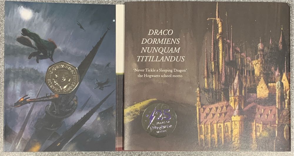 Hogwarts Harry Potter Pack Royal Mint Bu 50p Fifty Pence  coin collectible [Barcode 5026177592617] - Main Image 2