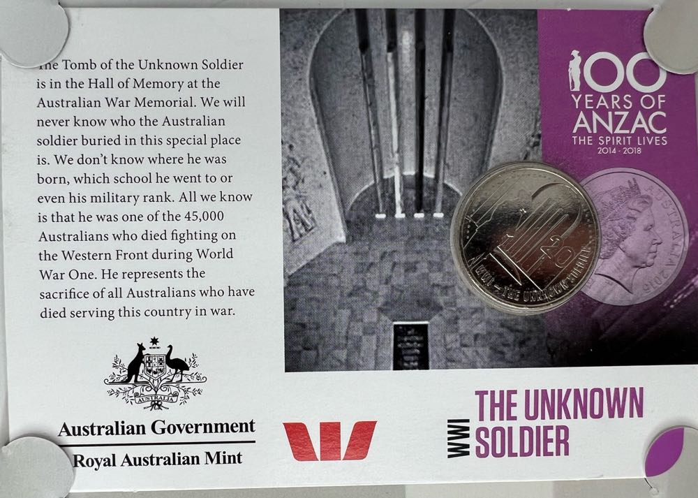 The Unknown Soldier  coin collectible - Main Image 2