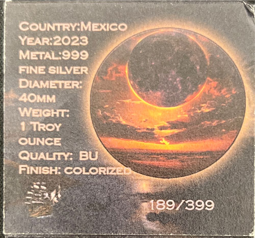 Mexico Libertad 1 Oz - 2023 Colorized Egyptian Nights  coin collectible - Main Image 3