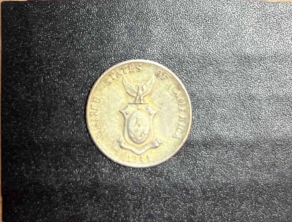 Philippines 20 Centavos Silver - 1944 D  coin collectible - Main Image 2