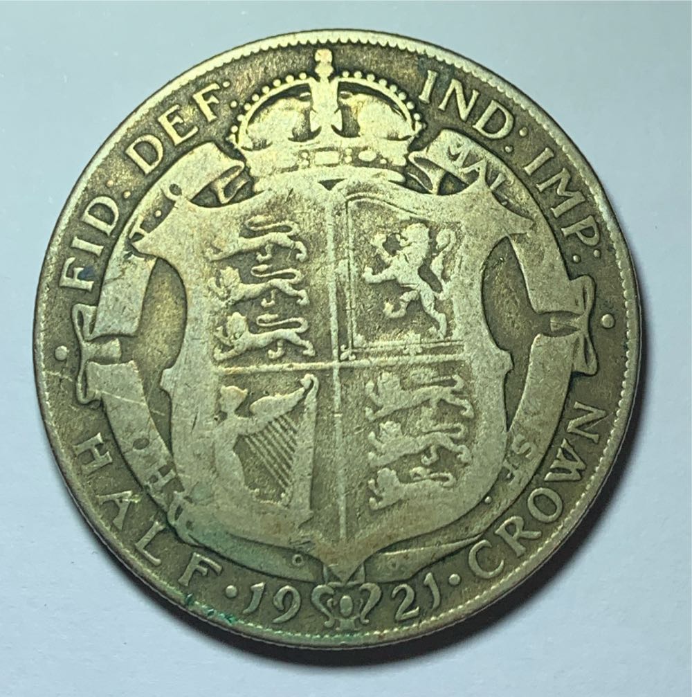 George V - 1927 - Half Crown  coin collectible - Main Image 2