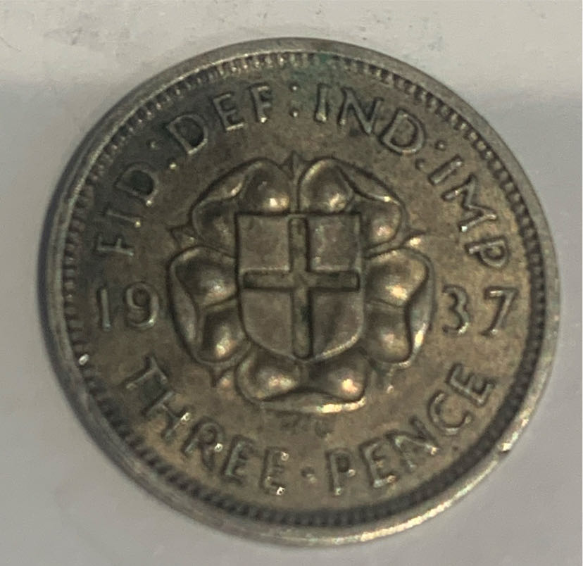 George V - 1937 -3d  coin collectible - Main Image 2