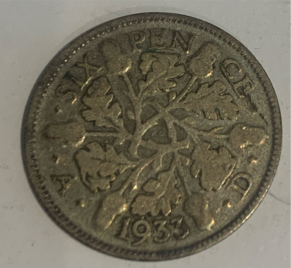 George V - 1932 - Six Pence  coin collectible - Main Image 2