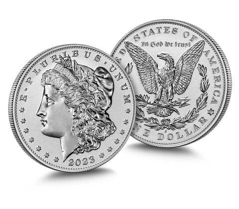 2023 Morgan and Peace Dollar Two-Coin Reverse Proof Set - S  coin collectible - Main Image 4