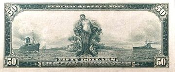 50 Dollars Large-Size Federal Reserve Note  coin collectible - Main Image 2