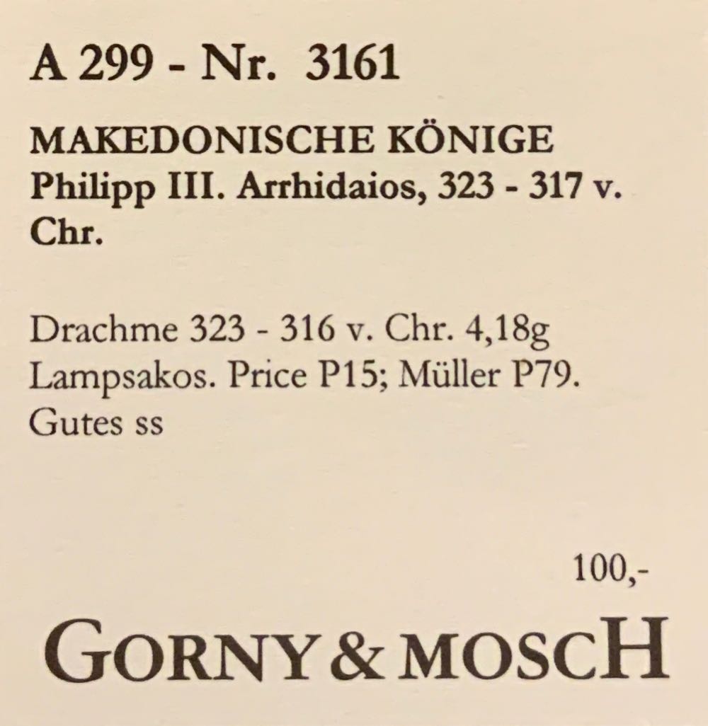 Phillipp III. Arrhidaios, 323-316 v.Chr. Drachme 323-316 v.Chr.  coin collectible - Main Image 3