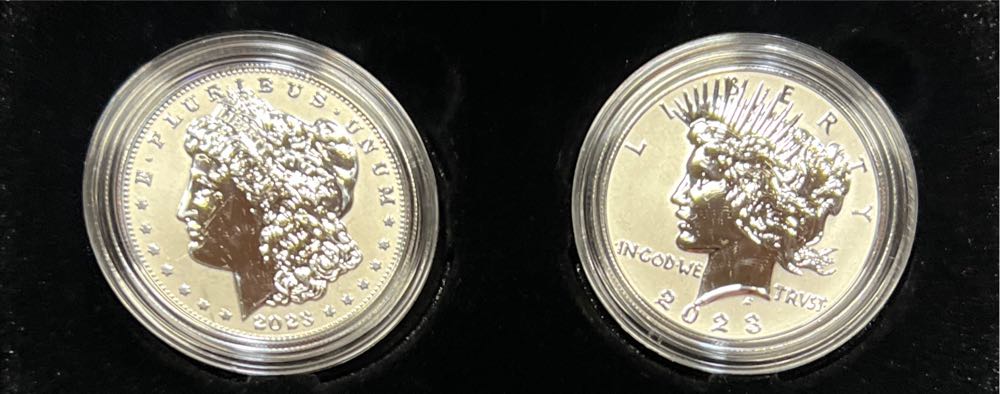 Morgan And Peace Dollar Set - 2025 Reverse Proof  coin collectible - Main Image 2