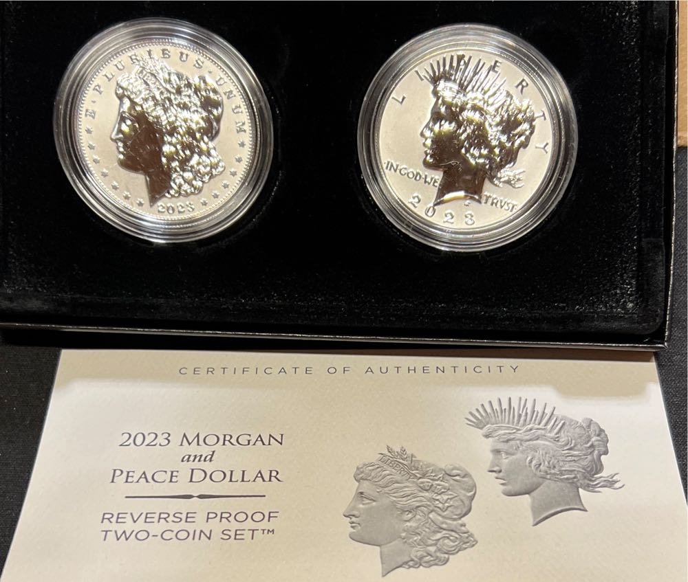 Morgan And Peace Dollar Set - 2025 Reverse Proof  coin collectible - Main Image 3