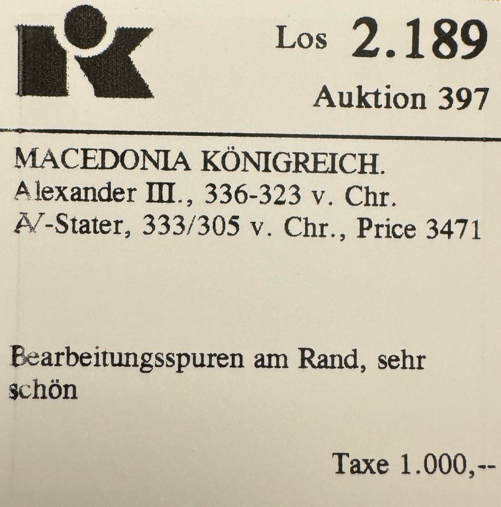 Alexander III., 336-323 v.Chr.AV-Stater, 333/305 v.Chr.  coin collectible - Main Image 3