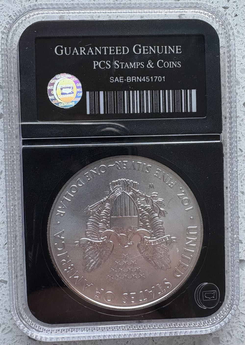 2003 Silver Eagle - Bullion Holo  coin collectible - Main Image 4