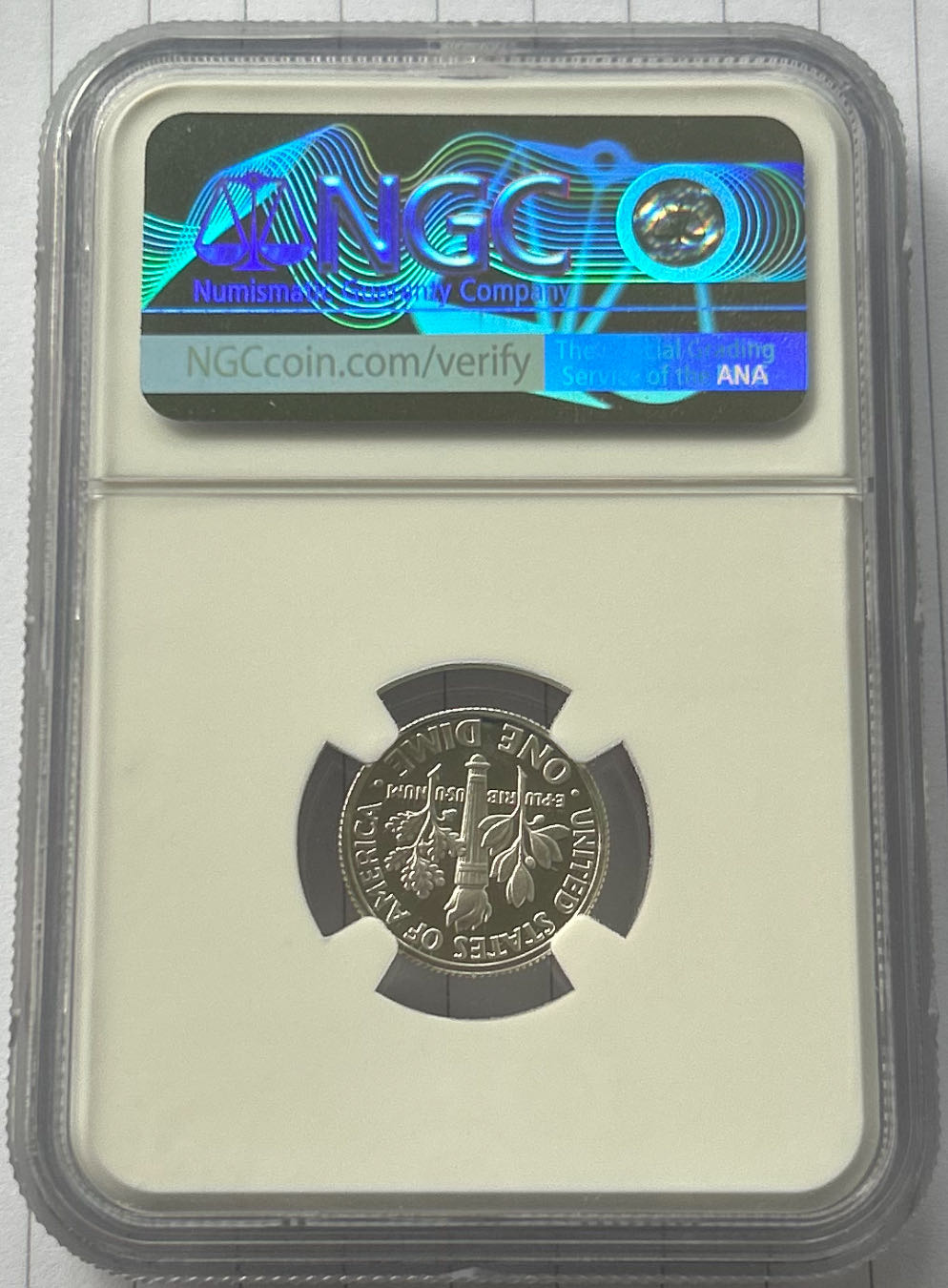 1993 S Silver 10C  coin collectible - Main Image 2