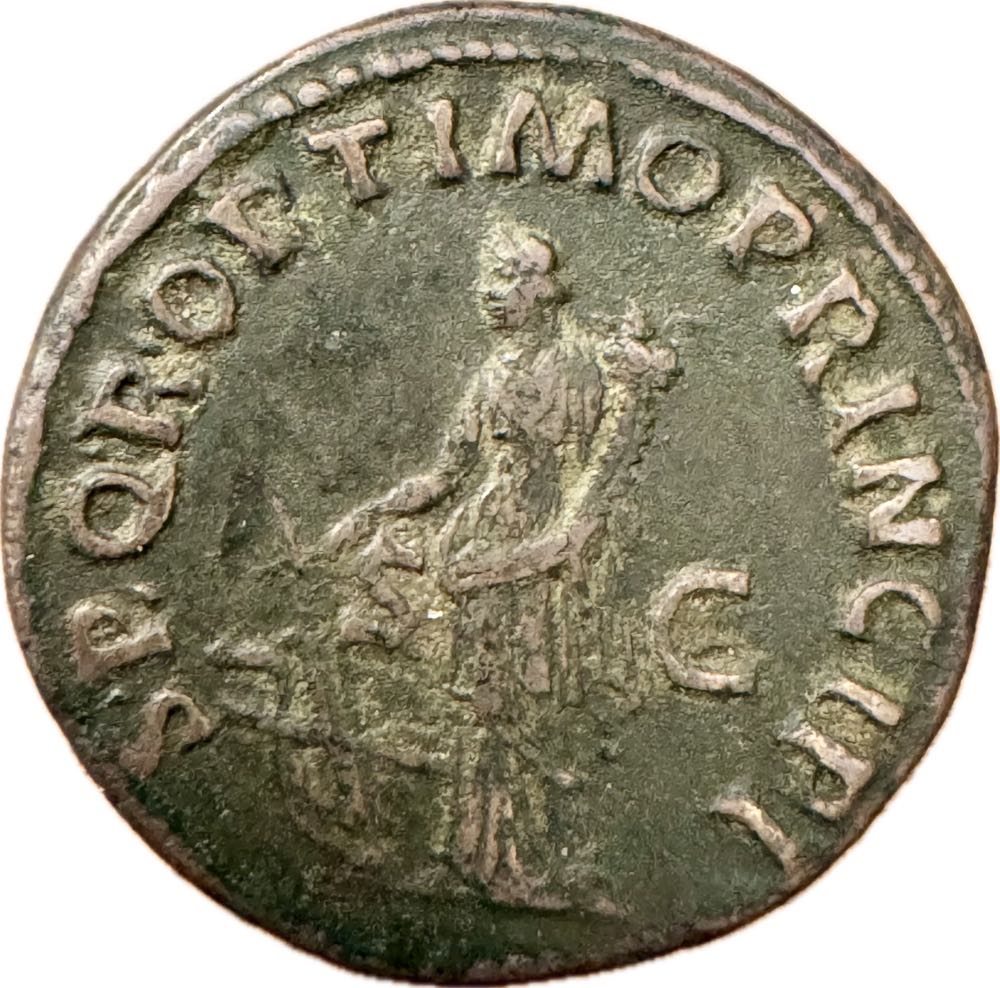 Traian 92-117, Æ-As 104/111 n.Chr.  coin collectible - Main Image 2
