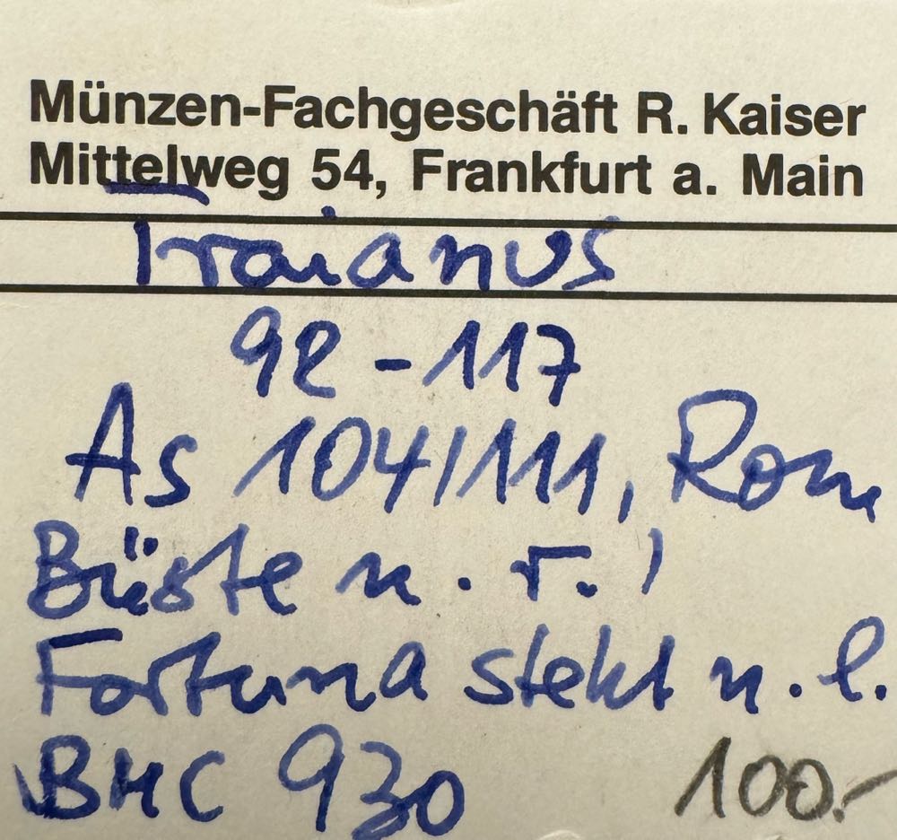 Traian 92-117, Æ-As 104/111 n.Chr.  coin collectible - Main Image 3