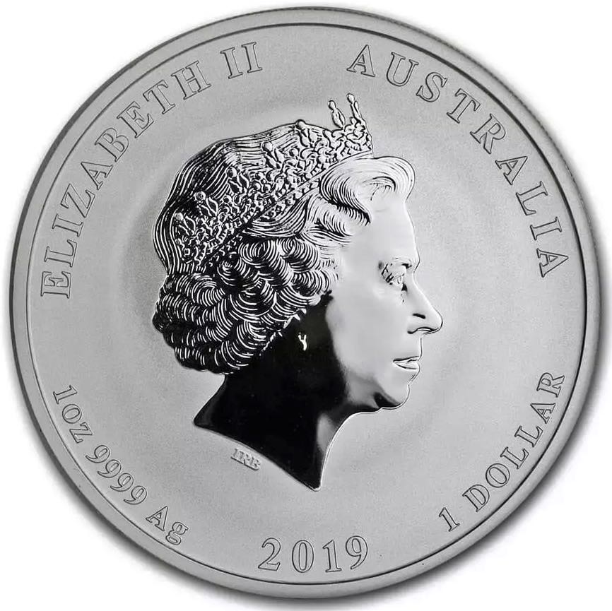 2019 1oz Silver Australian Lunar Series ll Year Of The Pig  coin collectible - Main Image 2
